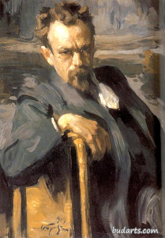 艺术家谢尔盖·伊万诺夫的肖像