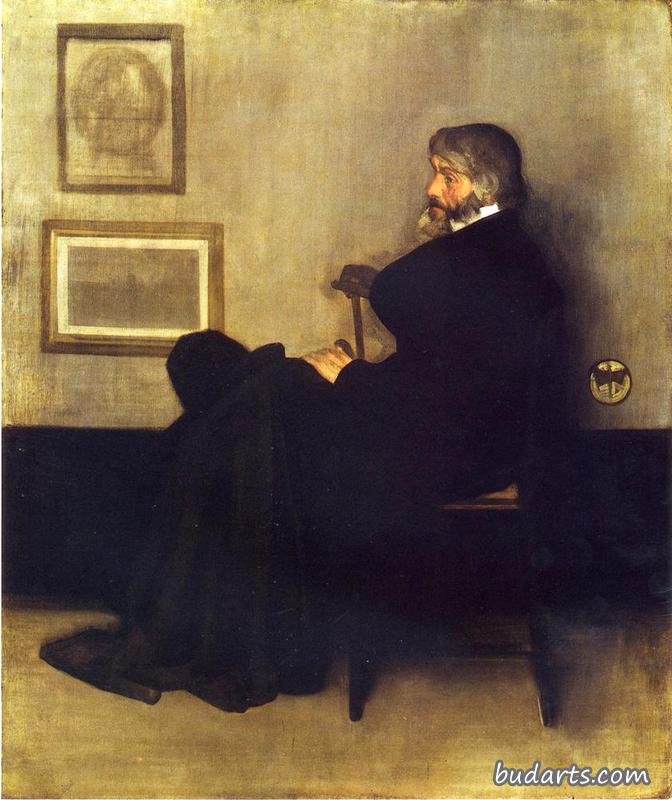 灰色和黑色的排列，第2号：托马斯·卡莱尔的肖像