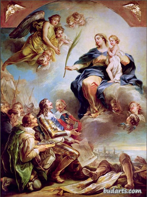 圣奥古斯丁-路易十三将圣母院献给圣母