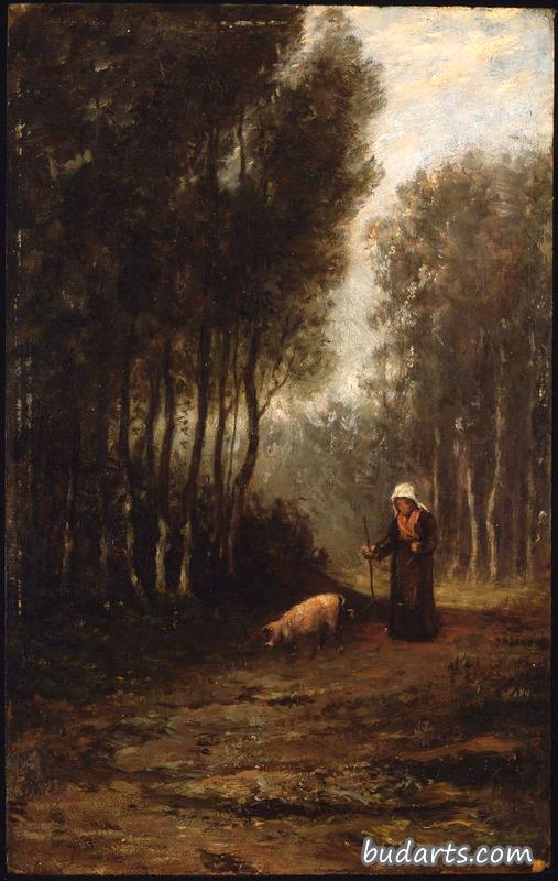 法国农妇与猪