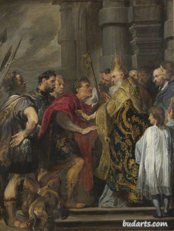 圣安布罗斯禁止皇帝提奥德修斯进入米兰大教堂