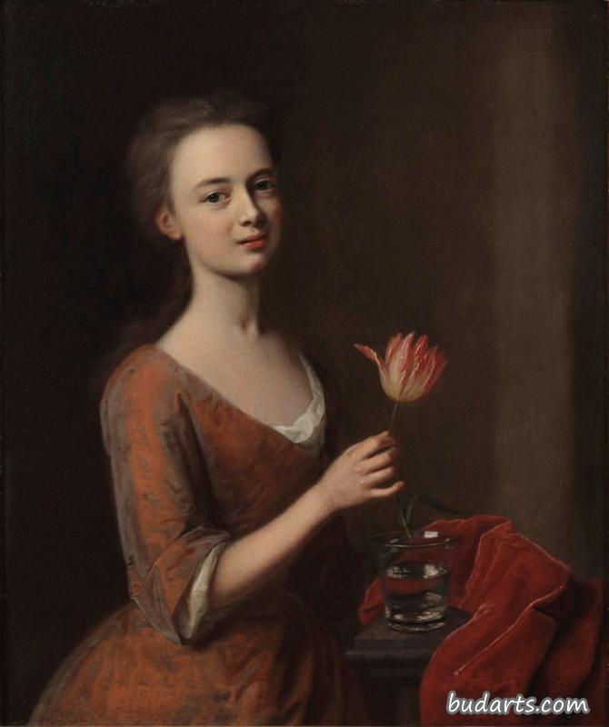 画家女儿凯瑟琳·丹尼尔的肖像