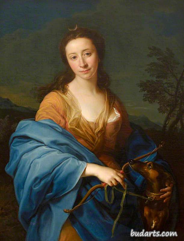 莎拉·莱蒂乌利埃的肖像，费瑟斯顿霍夫人，戴安娜