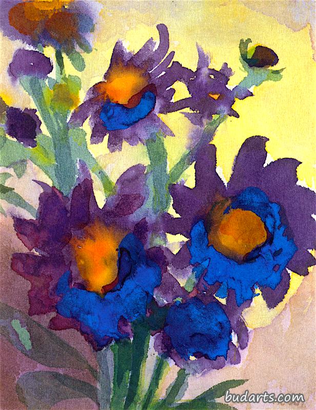 蓝紫罗兰花