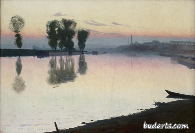 塞纳河上的黄昏