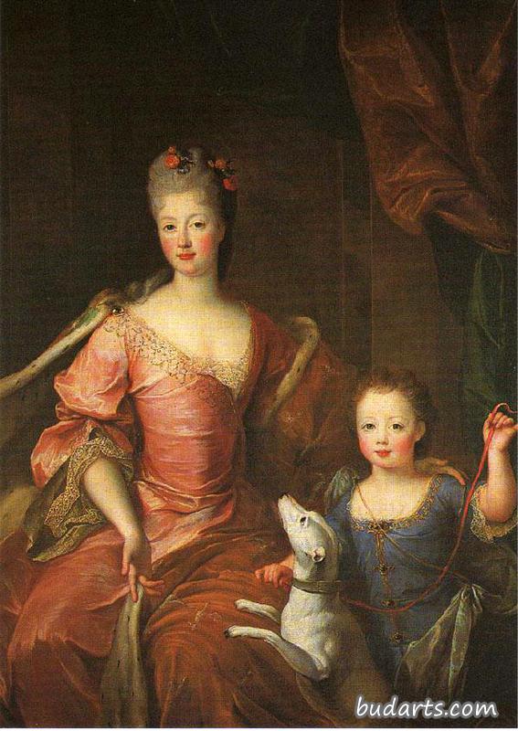 伊丽莎白·夏洛特·德奥尔良和她的大儿子路易斯·德洛林