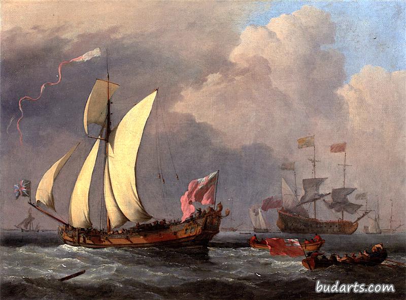 查尔斯二世乘坐的英国皇家游艇