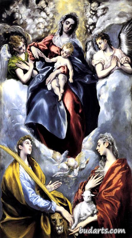 圣母子与圣玛蒂娜和圣艾格尼丝