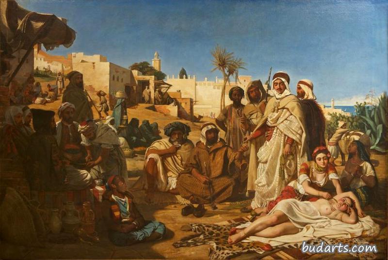 Slave Merchant in the Bab-Azoun Quarter, Algiers
