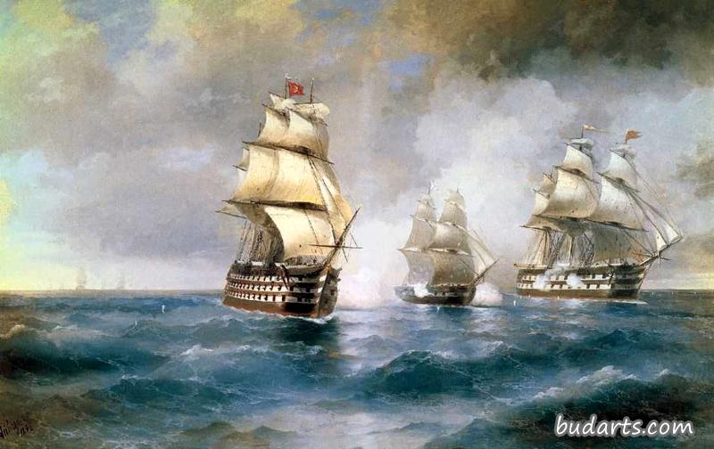 墨丘利旅攻击了两艘土耳其战舰