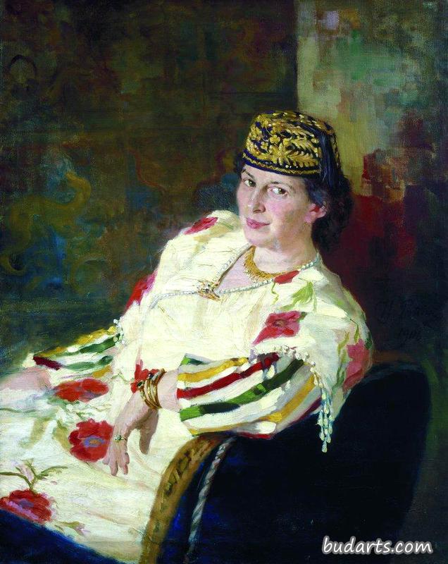 Portrait of patroness and countess Mara Konstantinovna Oliv.