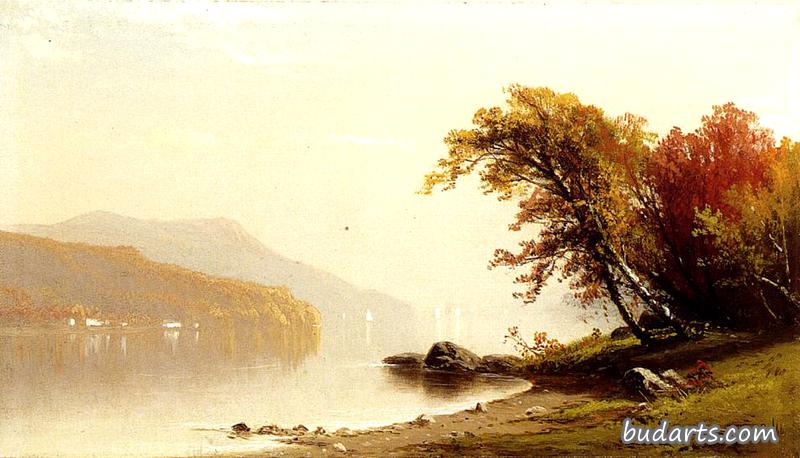 湖边的秋天