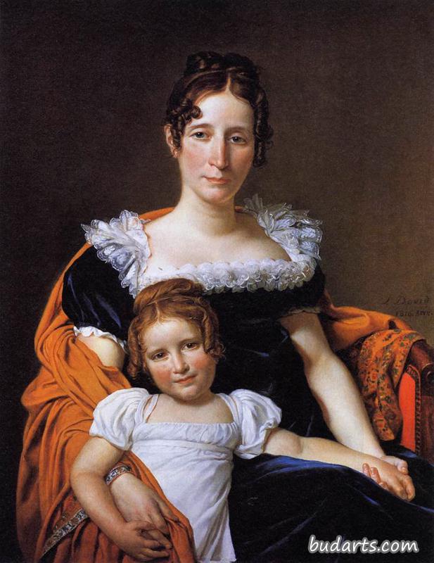 维兰·西三世和她的女儿的画像