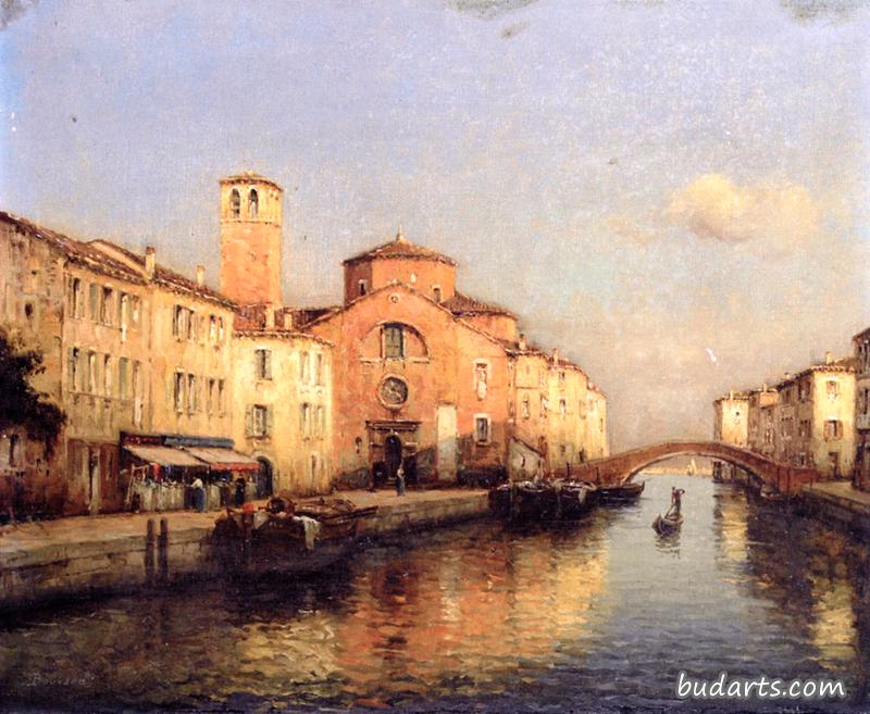 宁静的威尼斯运河