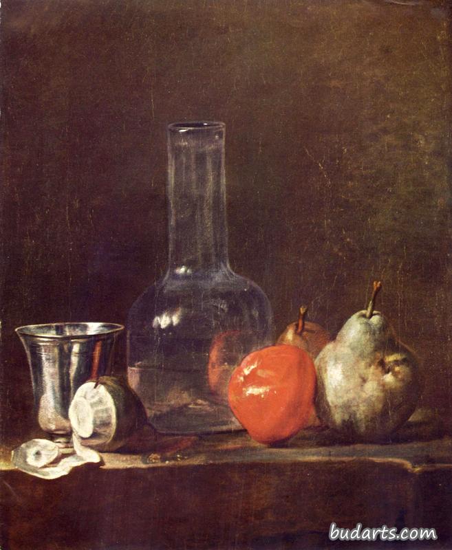 玻璃瓶和水果