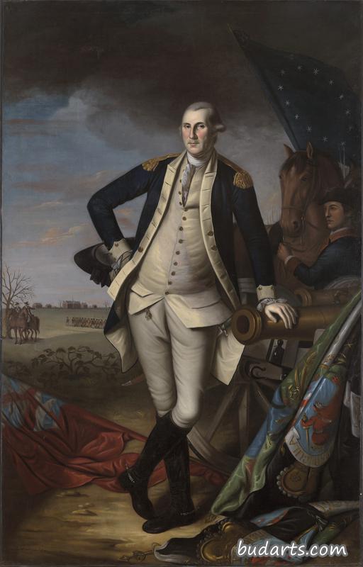 普林斯顿战役中的乔治华盛顿