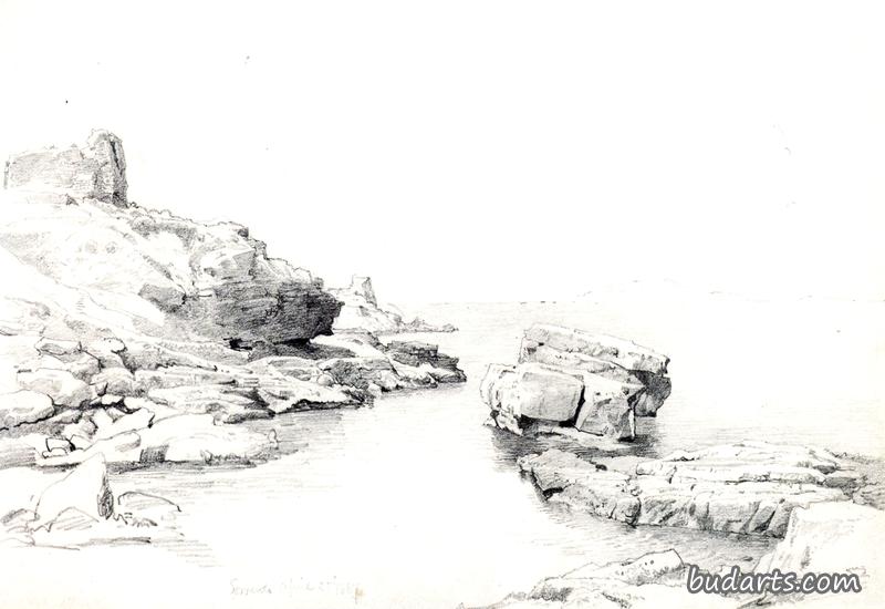 海岸上的岩石，索伦托