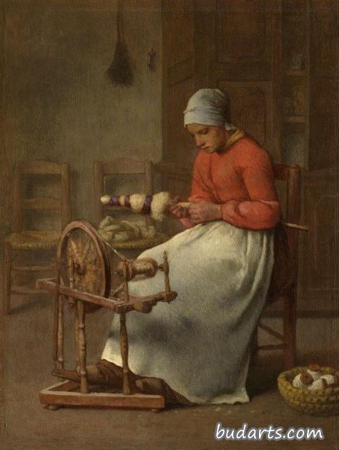女性纺纱