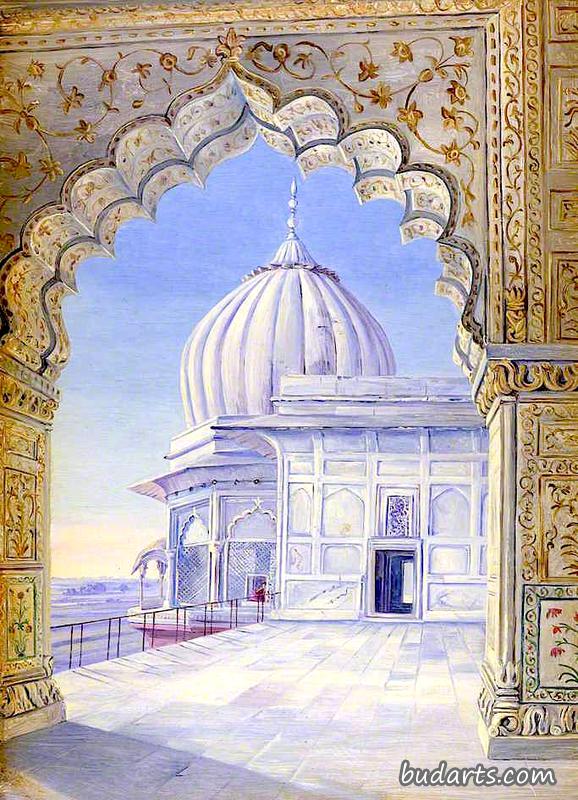 宫殿，德里，印度，十一月，1878年