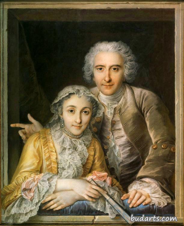 菲利普·柯佩尔和他的妻子的肖像