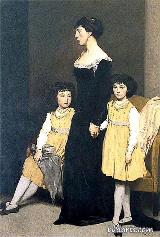巴兹尔·福瑟吉尔夫人和她的两个女儿