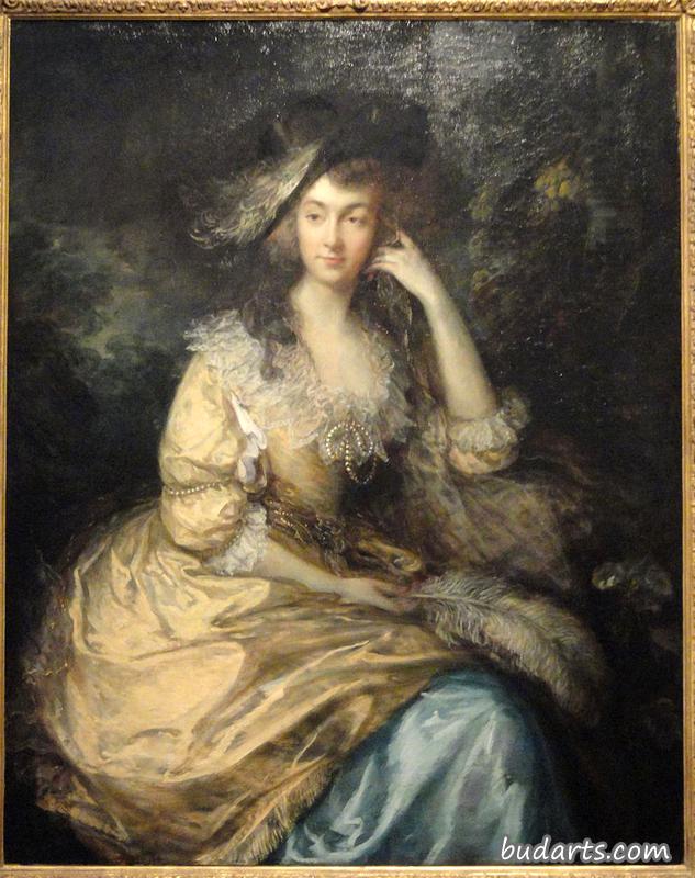 邓斯坦维尔夫人弗朗西斯·苏珊娜的肖像