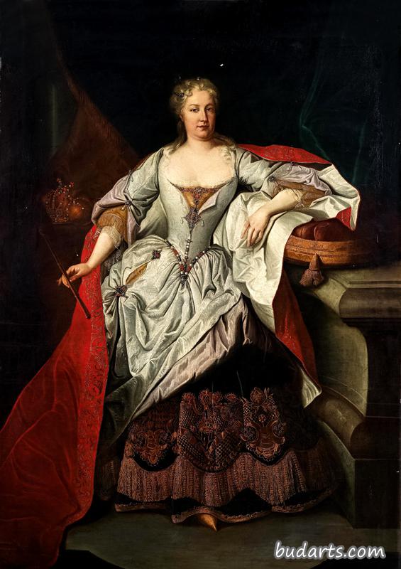布伦瑞克·沃尔芬布埃特尔公主伊丽莎白·克里斯蒂娜皇后的肖像（1691-1750）
