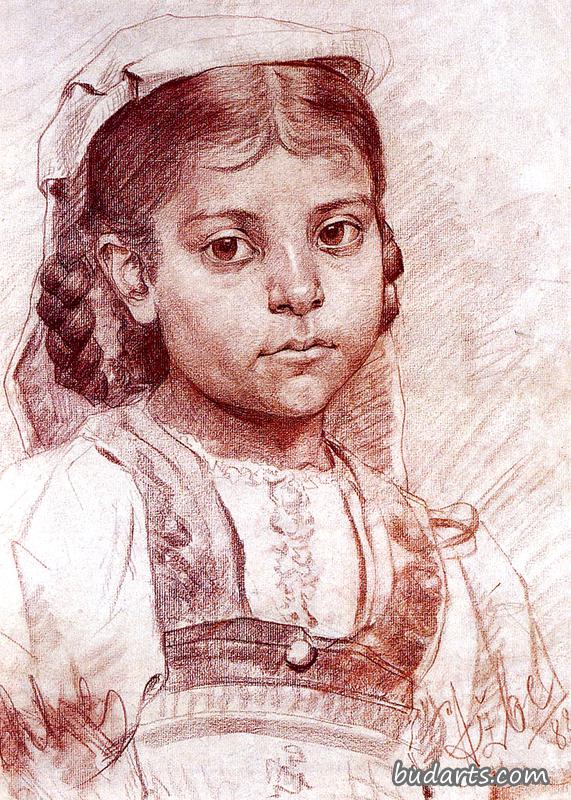 达尔马提亚女孩的肖像