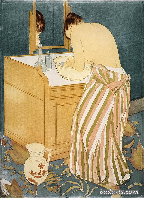 女人洗澡