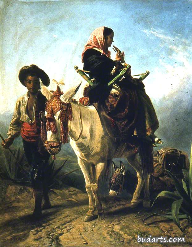 西班牙农民，安达卢西亚的路边