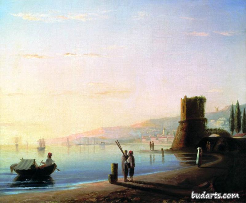 费奥多西亚的码头