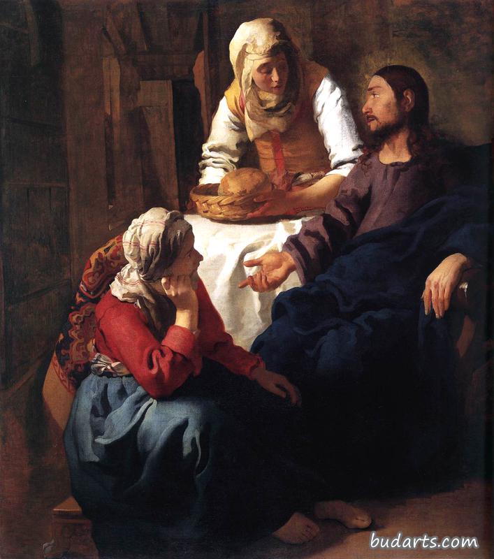玛莎和玛丽家的基督