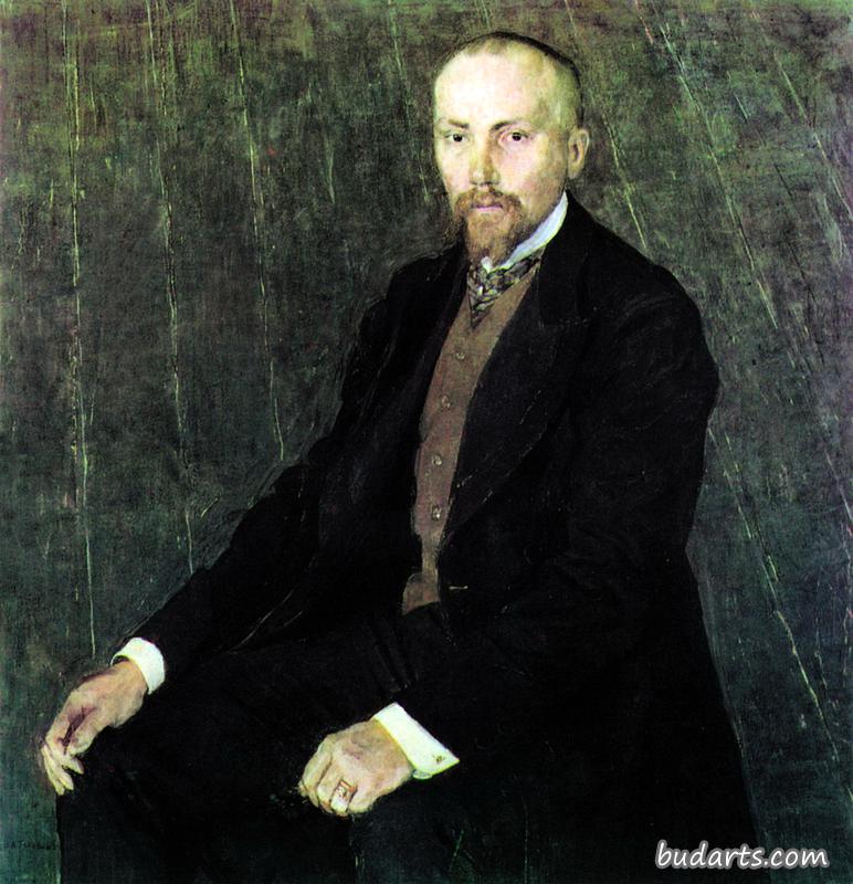 画家尼古拉·罗里希的肖像