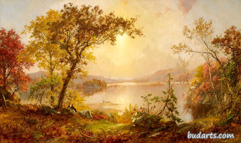 格林伍德湖，哈德逊河上的秋天
