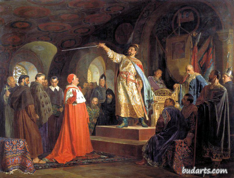 哈利奇的罗马人接待了教皇英诺森三世的使节