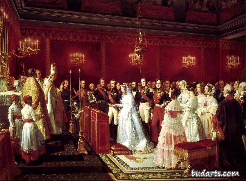 奥马尔公爵与波旁的玛丽亚·卡罗莱纳的婚姻