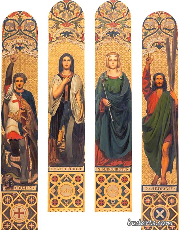 四圣人：圣乔治、圣凯瑟琳、圣玛格丽特和圣安德鲁