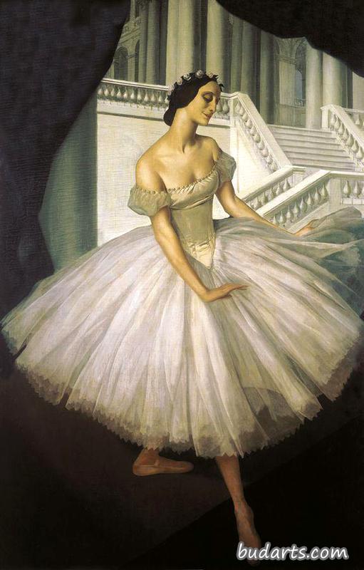 芭蕾舞演员安娜·帕沃尔娃的肖像