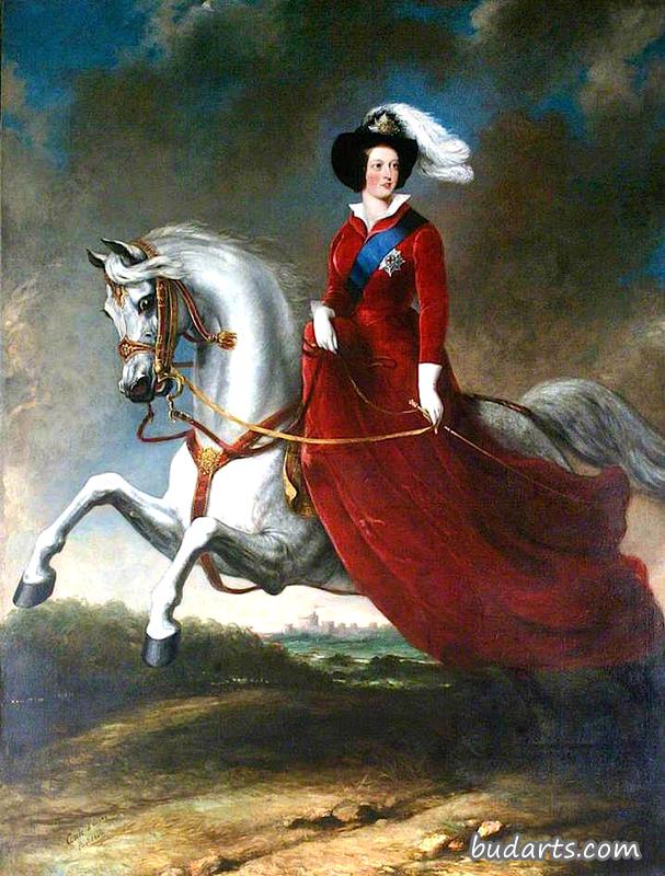 维多利亚女王骑马
