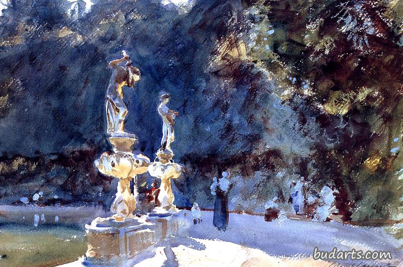 佛罗伦萨：喷泉，博博利花园