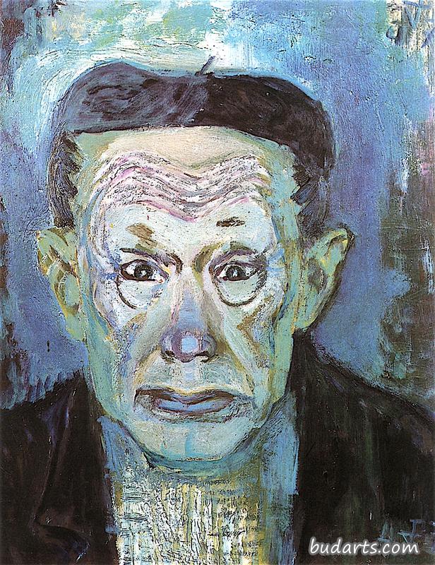 画家埃里希·赫克尔的肖像