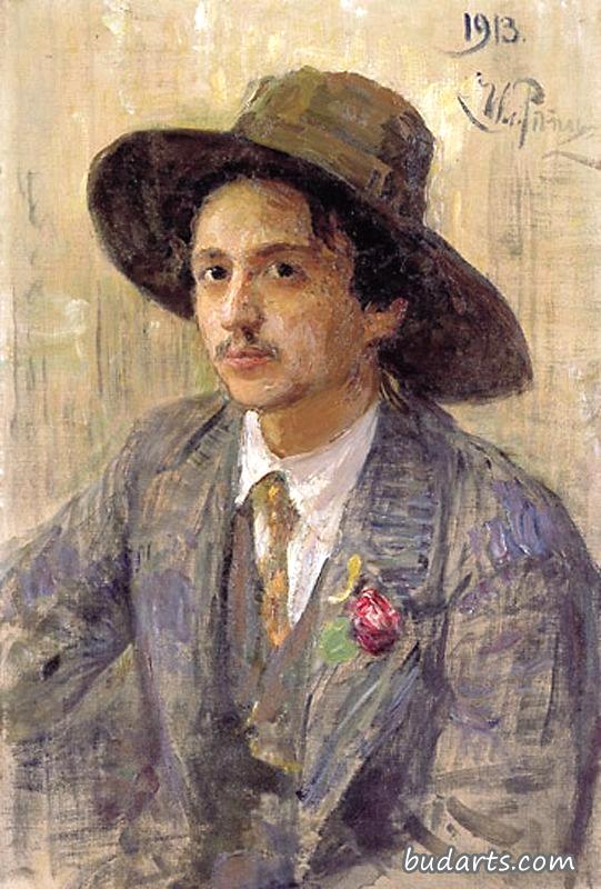 画家伊萨克·伊兹雷维奇·布罗德斯基的肖像