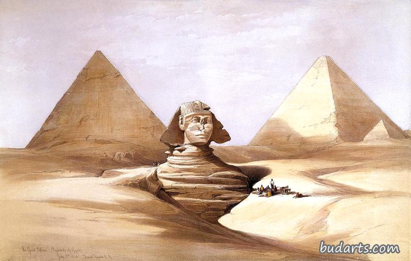 大狮身人面像，吉萨金字塔