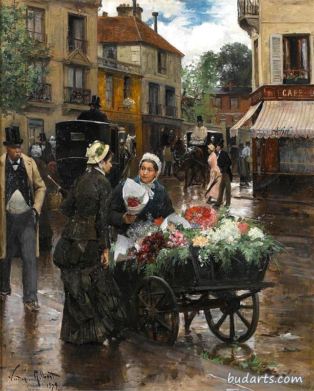 巴黎卖花