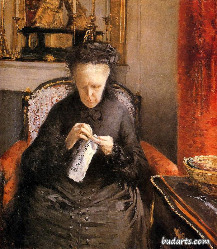 Portrait of Mme. Martial Caillebotte (The Artist's Mother)