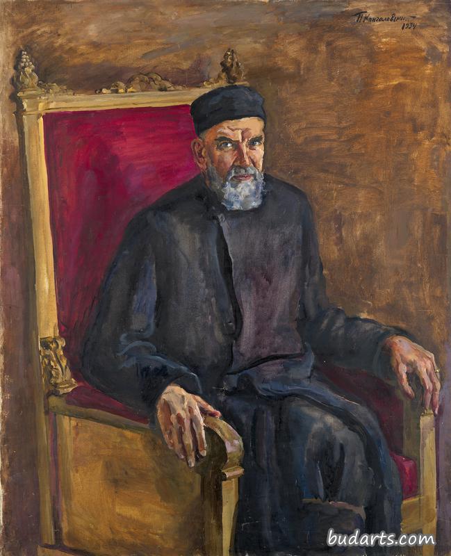 艺术家兄弟、历史学家德米特里·孔恰洛夫斯基的肖像