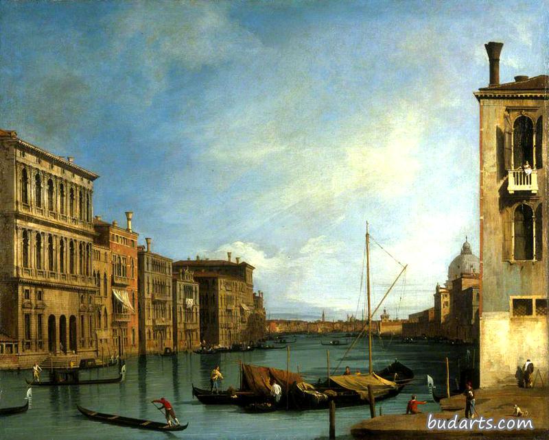 the grand canal,the grand tour venice: the grand canal from the campo san vio