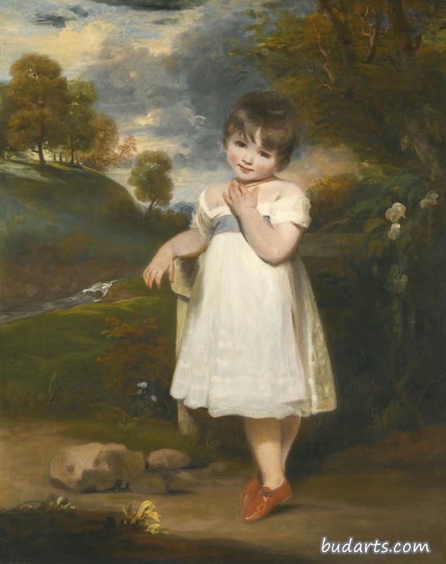艾玛·劳拉·惠特布雷德的肖像，后来的艾弗斯利夫人
