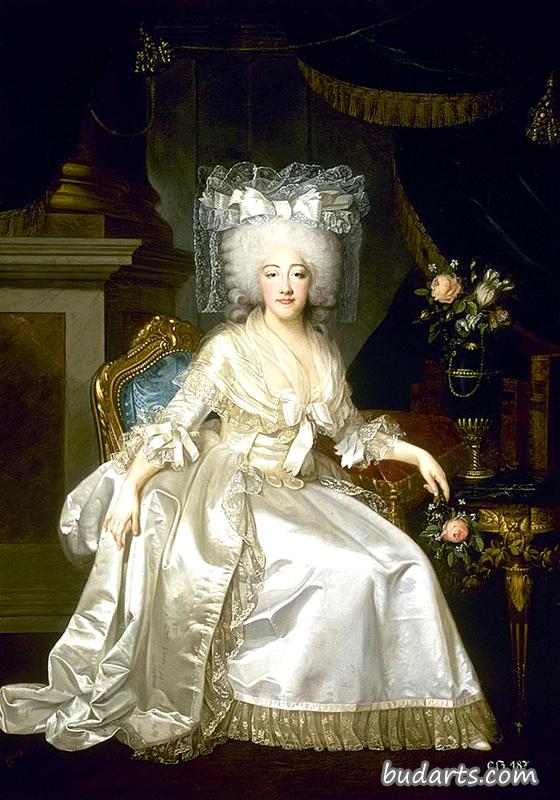 普罗旺斯伯爵夫人玛丽-约瑟芬-路易丝的肖像