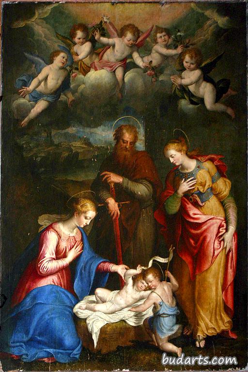圣母与圣徒保罗，芭芭拉和施洗约翰